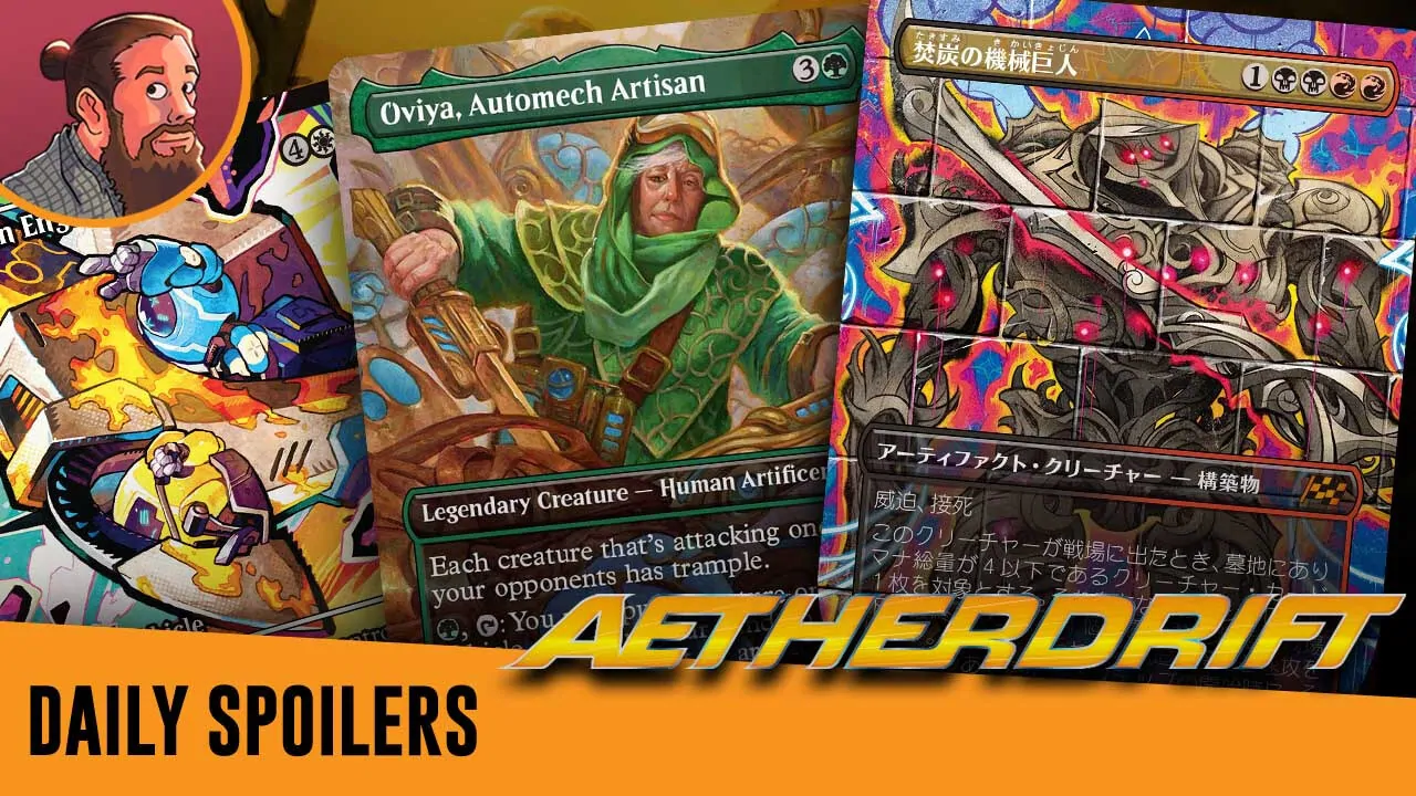 Aetherdrift Spoilers — January 30 Last Mythic and Gearhulk, Rare