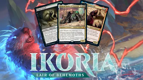 Magic: The Gathering 'Dire Tactics' Card - Foil Version From Ikoria: Lair Of Behemoths - View #6