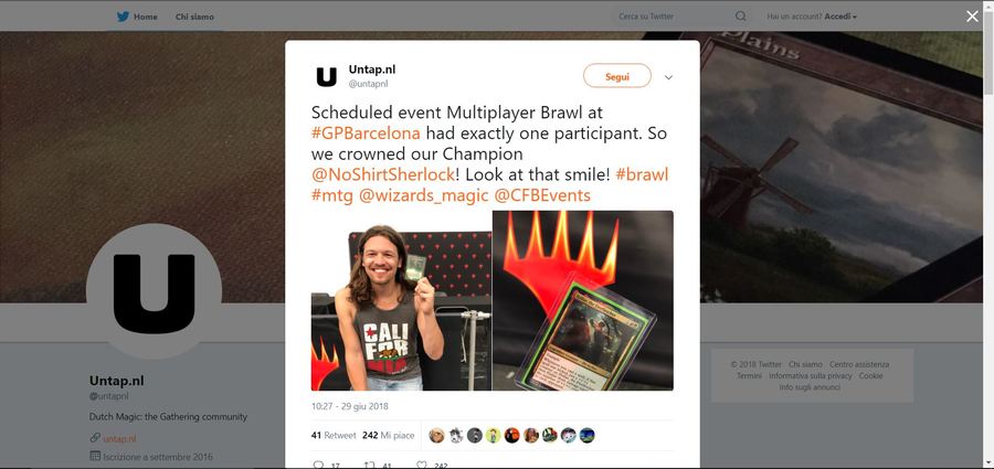 GP Barcelona Brawl Event Winner Twitter